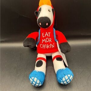 Chick-fil-A Plush Cow Doll Toy Summer 2023 Red Hoodie Traveler 9" Map Backpack